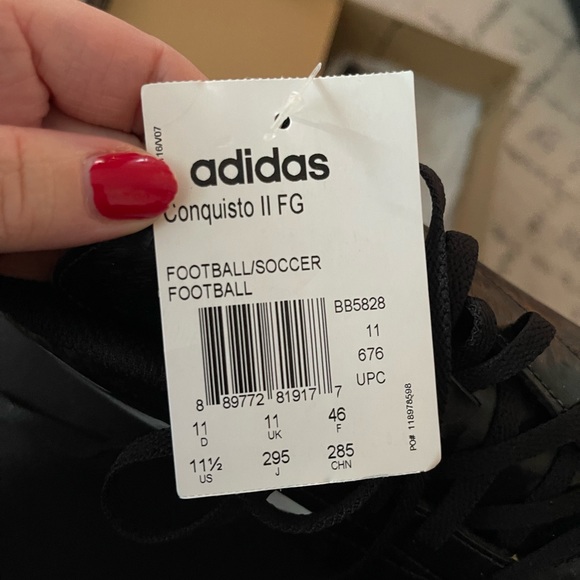 BNIB Black Adidas Soccer/Football Cleats - Picture 2 of 5